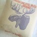 Grain Sack Pillow - A Moose on the Loose - 22"