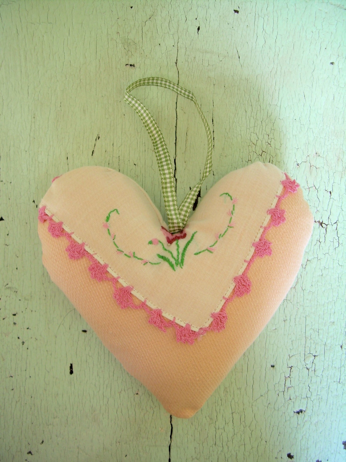 Vintage Linens Heart