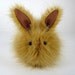 Honey Bunny Stuffed Faux Fur Plushie Momma Size