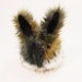 Calico Patches Bunny Faux Fur Plushie Baby Size