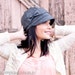 Mamie Hat- charcoal wool- size Medium