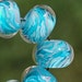Seaside - Dan O Beads - 9 Encased Lampwork Beads
