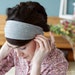 Soft heather gray Stretch headband- garlands of Grace Classic stretch hair accessory