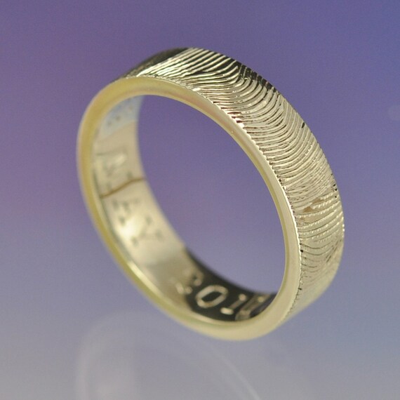 engraved handmade wedding rings