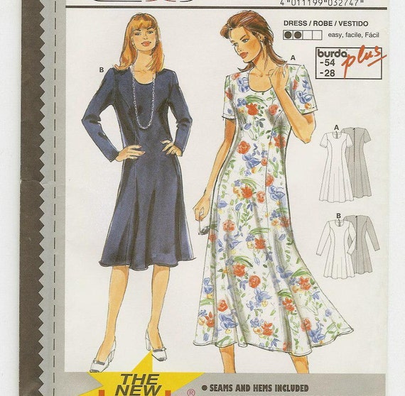 Classic princess seam dress pattern by Burda 3274 by feltsewcrafty