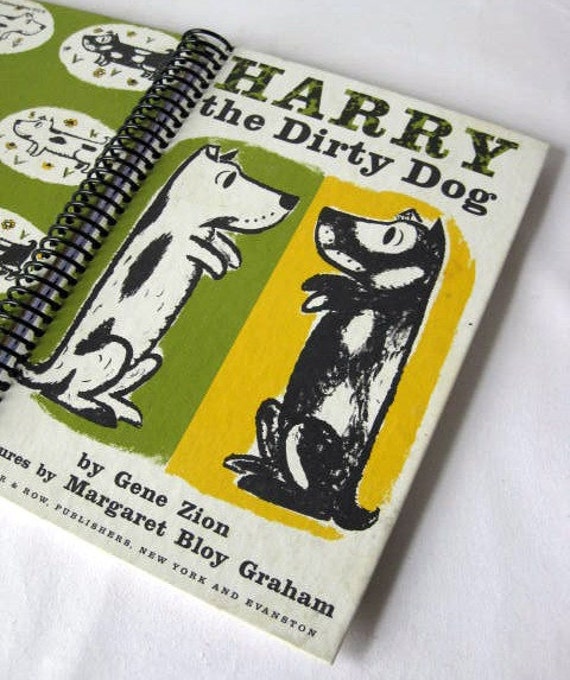 Harry The Dirty Dog Recycled Children's Book by bookjournals