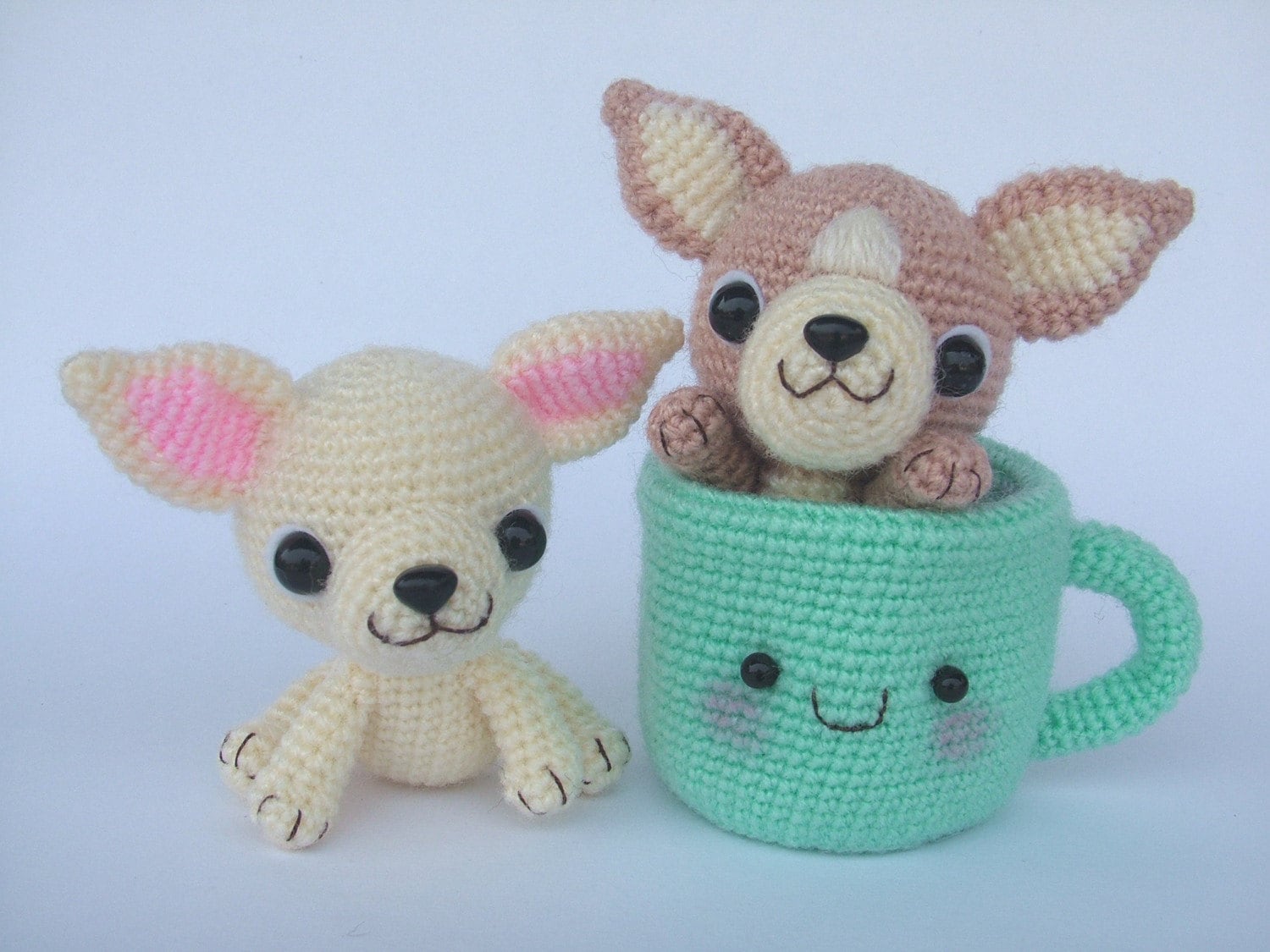 Chihuahua Tea Cup Puppy PDF Crochet Pattern by jaravee on Etsy