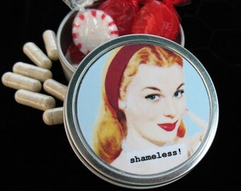 Shameless Metal Pill, Trinket box. Funny