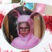 Christmas Ornament. A Christmas Story Ralphie in Pink Bunny Suit. Recycled tin can lid