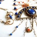 The Eye of Horus Jewelry, Lapis , Bronze Necklace, Art Jewelry, Handmade Jewelry,