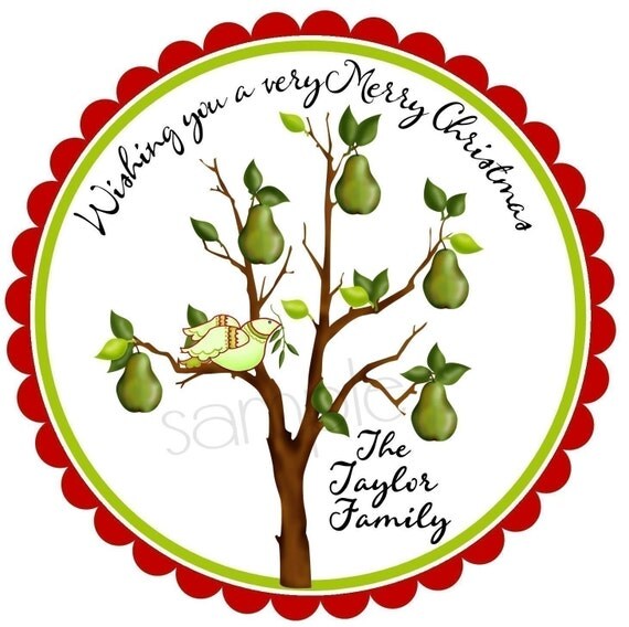 christmas stickers partridge in a pear tree bird tree christmas stickers partridge in a pear tree bird tree