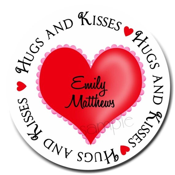 Valentines Day Stickers, Heart stickers, Sweet Heart, Valentines Day, Labels, Seals, Favor, Set of 12 Il_570xn