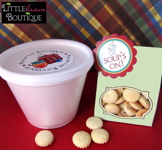 Soup Stickers Soup Labels Kitchen stickers cooking labels