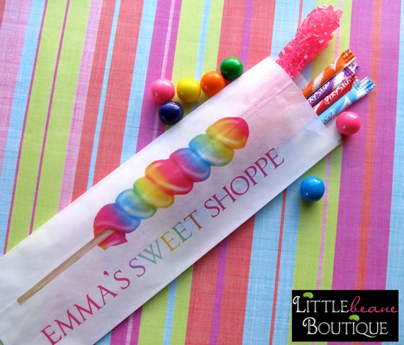 Candy Lollipop Favor Bags, Lollipop Favor Bags, Hot Colors, Favor Bags ...