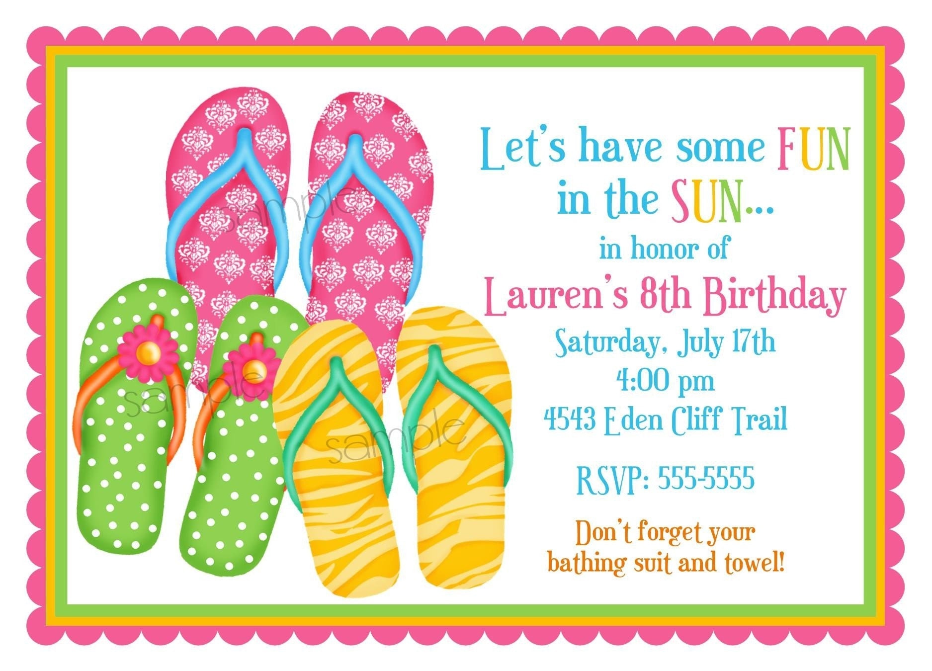 Flip Flop Invitations 7