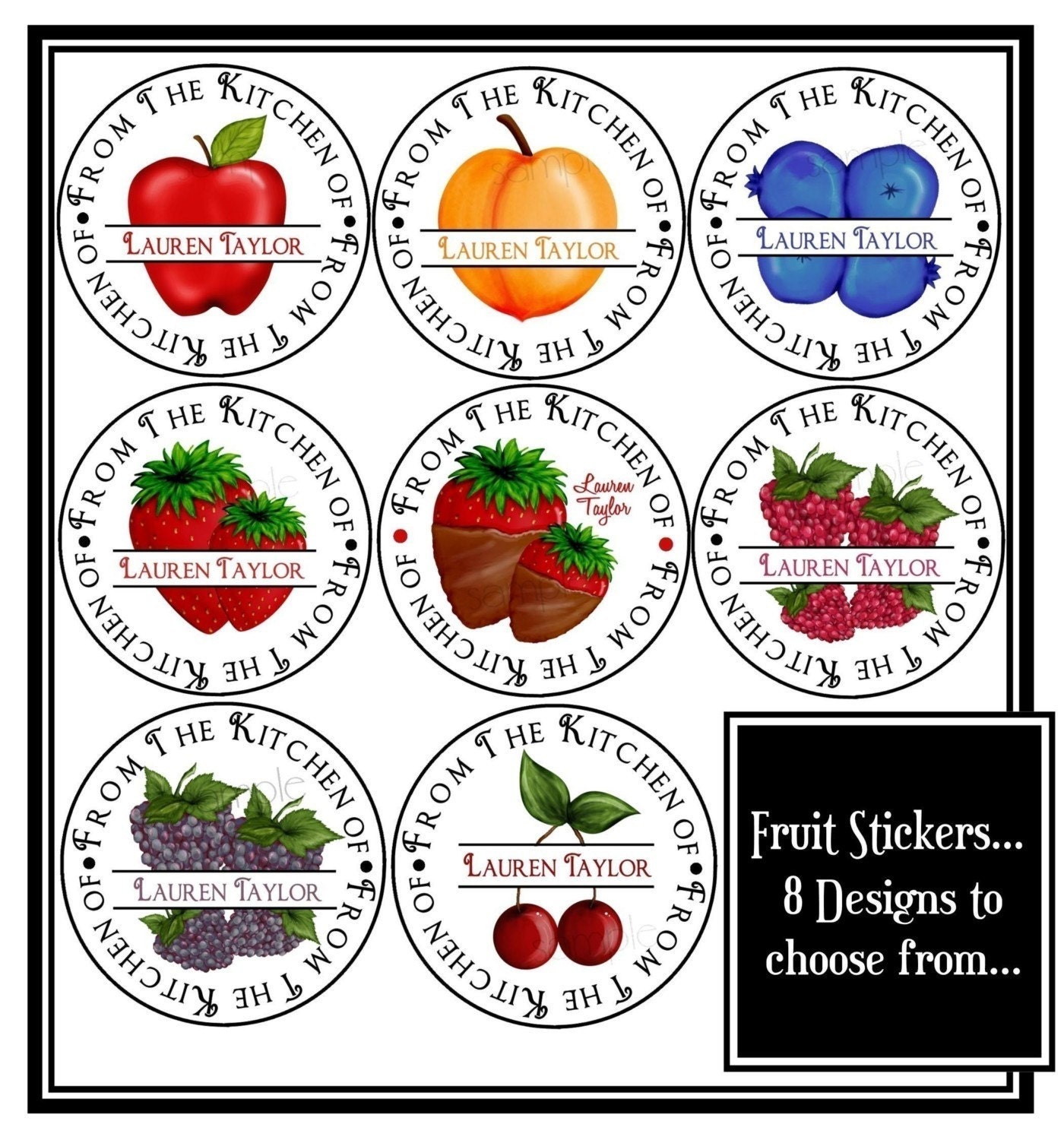 Personalized canning labelsfruit stickers canning labels