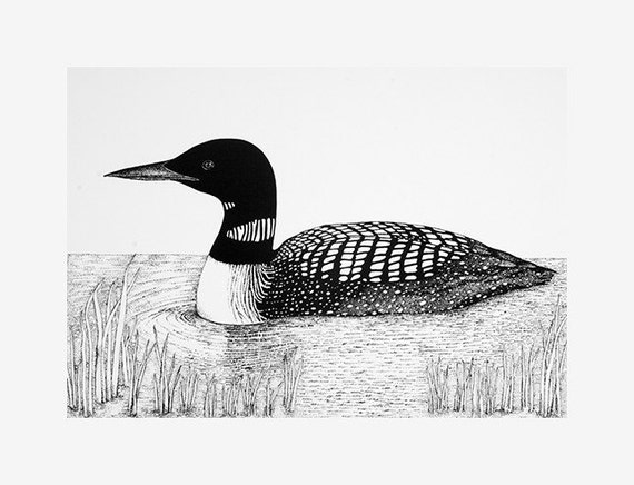 Common Loon by GinnyOriginals on Etsy