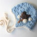 Organic Cotton Baby Hat - Blue Finchy Bonnet