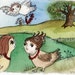 Human Birds and their Jewlry ACEO original