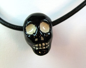 Halloween Skull Necklace on cord