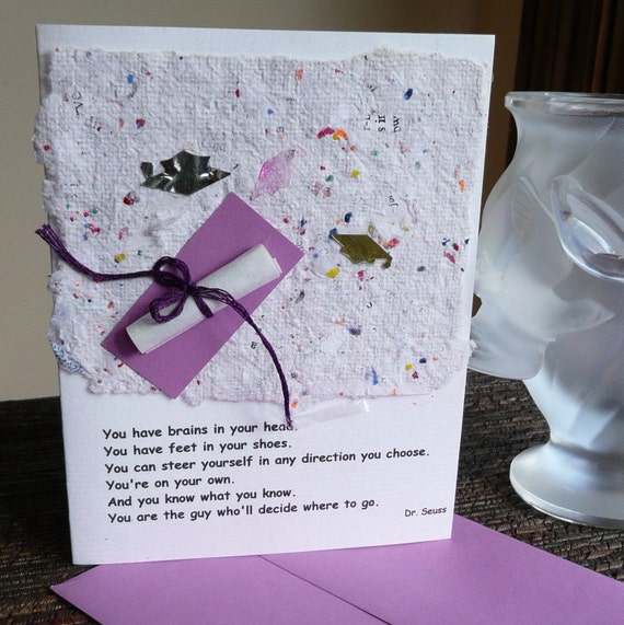 Graduation Poem By Dr Seuss Card