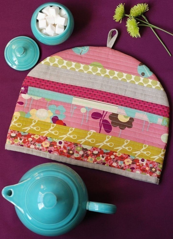 PDF Sewing Pattern Posy Cozies Patchwork Tea Cozy Instant