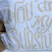 You Are My Sunshine Burlap Ruffle Pillow