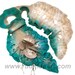 RESERVED for legionzhao1 Felted 3D ART wool long scarf hand dyed Pearl Oyster Shell