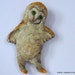 Got Mouse - - spun cotton owl ornie--Free USA Shipping