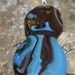WATERFALL Fused Glass Pendant -- Art Glass By YM