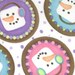 MODA SMORES WHITE MARSHMALLOWS ME AND MY SISTER DESIGN FABRIC HALF YARD