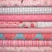 Riley Blake Fabric Millie's Closet Bundle, Designer Fabric - 1/2 yard each, 4 yards