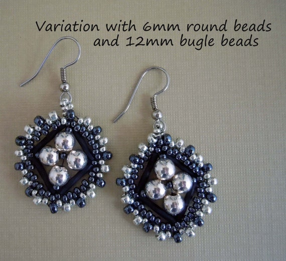 How to make earrings Earring Tutorial Bugle Bead Earring