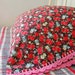 pillowcase with crochet trim - Winter Rose