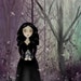 SUMMER Print SALE -- In the Twilight of the Evening --- Goth Girl Art Print