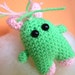 Amigurumi Green and Pink FizzyBun