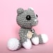 Misty the Amigurumi Grey Voodoo Bear