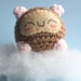 Amigurumi Brown Sleeping Hamster Squishling