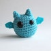 Amigurumi Aqua Blue Bat