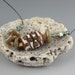 Handmade Lampwork Glass Focal Bead - Twist and Turn