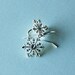 SALE Sterling Snowflake Earrings