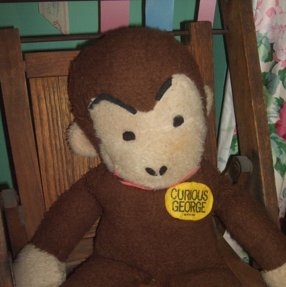 1980 curious george stuffed animal