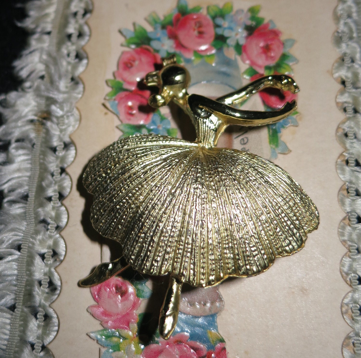 Vintage Ballerina Brooch