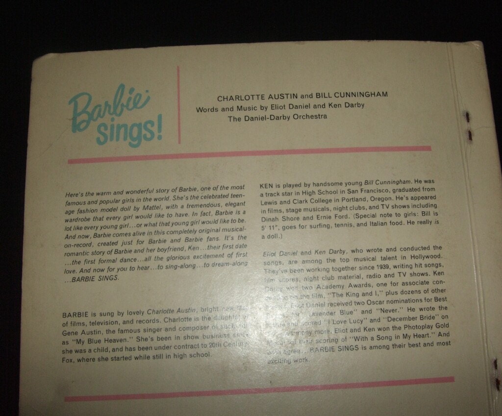 barbie sings 1961