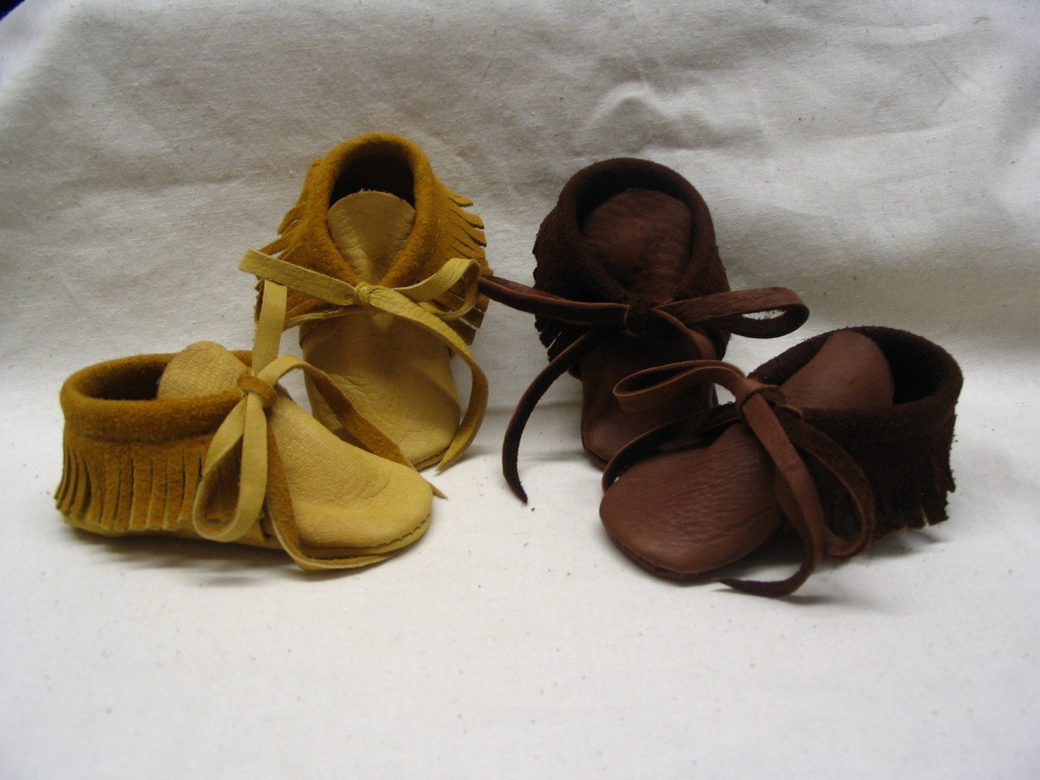 leather baby moccasins