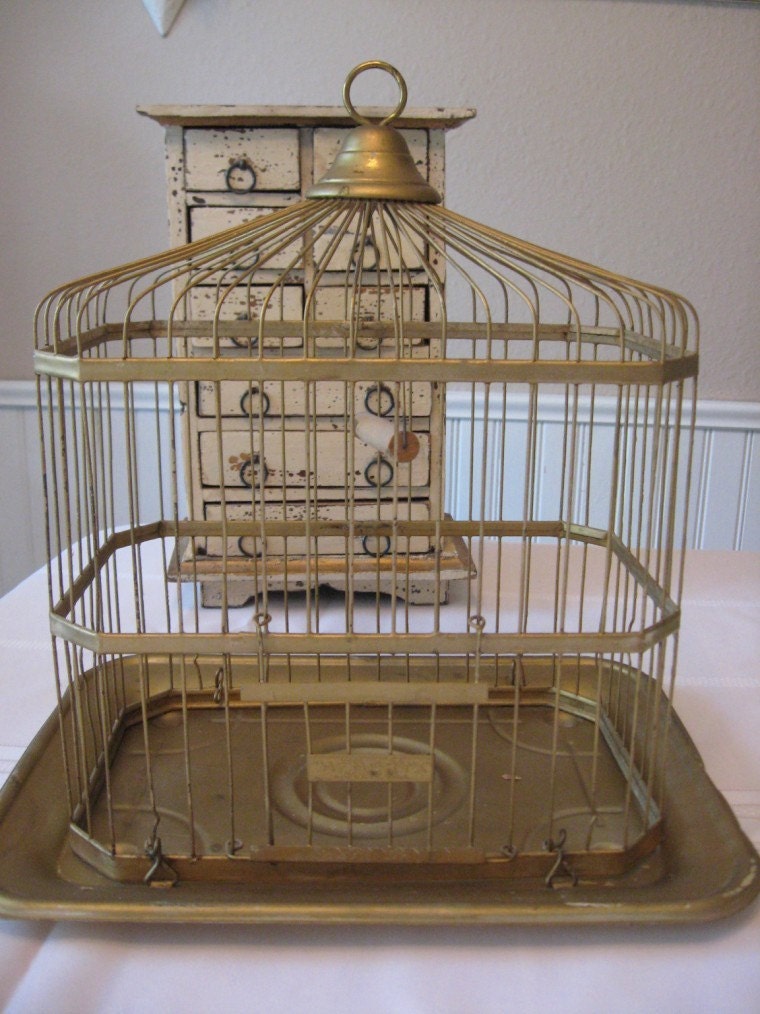 Vintage Hendryx Bird Cage by SecondTreasures on Etsy