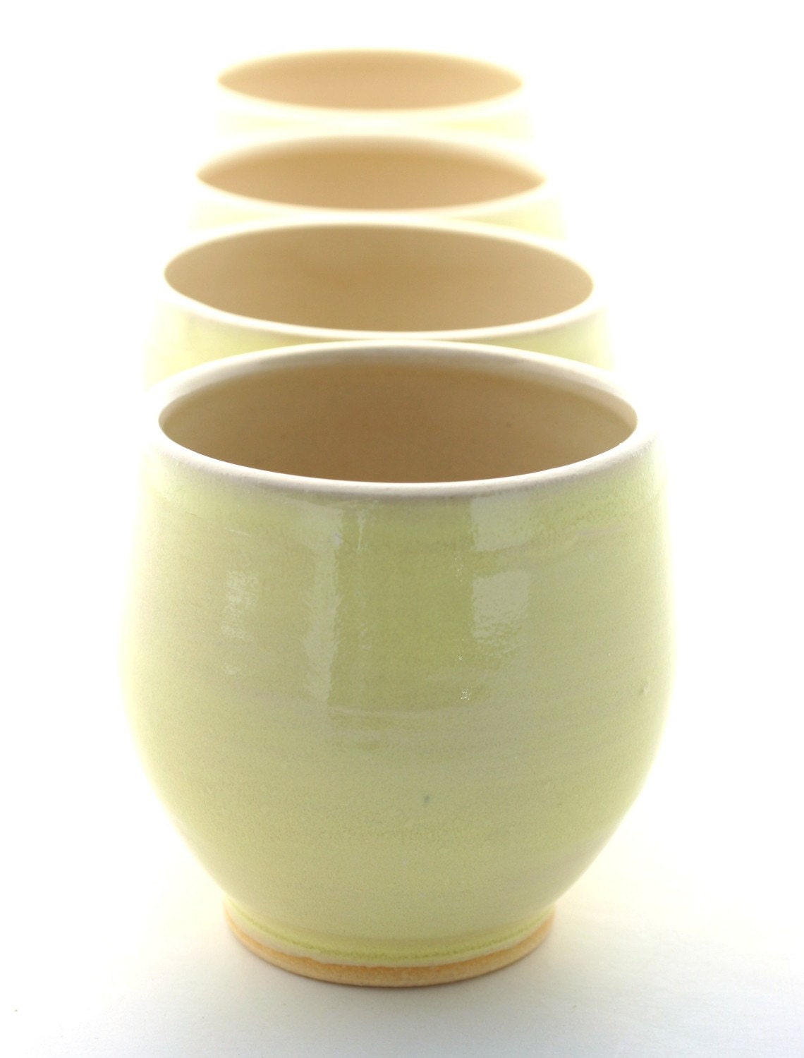 Two Small Tumblers Pale Yellow
