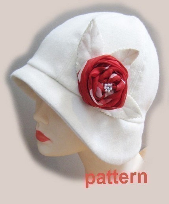 Cloche hat sewing pattern medium Roaring 20s flapper Cloche