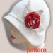 Cloche Pattern -MEDIUM SIZE - Roaring 20s flapper Cloche SEWING PATTERN