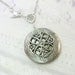 Silver Celtic Locket Necklace - Celtic Knot Keepsake - Jewelry by BirdzNbeez